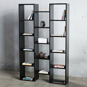 Modern & Children's Design Standing <b>Bookshelf</b> 100x25x160cm Rubber Wood for Living Room and Office KS68243 - Product Image 2