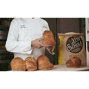 Semoule de blé dur retraite de qualité supérieure, fabriquée en Italie, idéale pour le pain et le pain Altamura, sac en papier de 25 kg - Product Image 3