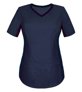 Nuevas camisetas elásticas de Spandex para salón, Spa, ropa de trabajo de belleza, conjuntos de uniformes médicos de enfermera, traje de enfermería suave para mujer - Product Image 5