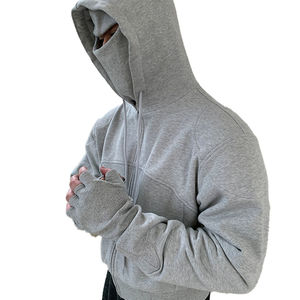 Jersey con estampado de alta calidad con capucha de doble cara, logotipo personalizado básico, mezcla de algodón, sudaderas con capucha de peso pesado, sudaderas para hombres - Product Image 6