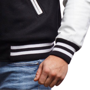 Chaqueta Universitaria Americana Unisex, Cuerpo de Lana, Mangas de Cuero Sintético, Chaqueta Bomber Vintage de Béisbol, Parches de Equipos Universitarios - Product Image 6