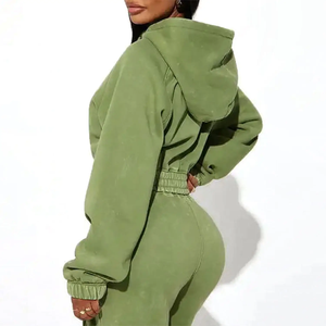 Custom Women Tracksuits <b>Workout</b> Outfits Long Sleeve Zip up <b>Jacket</b> and Flared Pants Skinny 2 Piece Tracksuits Set for Women - Product Image 3