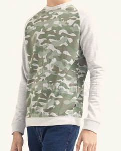 Sudadera sólida masculina de bajo precio con cuello redondo, sudadera de algodón hecha a medida para hombre con manga larga - Product Image 2