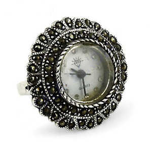 Montre à quartz en marcasite tendance pour femmes chrétiennes, cadeau - Product Image 2