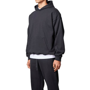 2025 nouvelle mode haute qualité 100% coton survêtement ensemble col à capuche Logo personnalisé décontracté Service OEM pour la saison d'hiver - Product Image 5