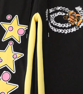 Conjunto Casual de 2 Piezas para Hombre, Sudadera con Capucha y Pantalones Acampanados con Estampado DTG, Diseño Personalizado para la Temporada de Invierno, Talla XL - Product Image 6