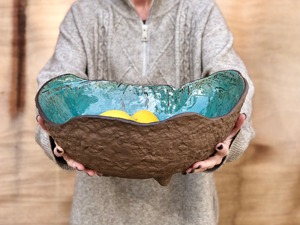 Cuenco decorativo de estilo Vintage, acento artesanal atemporal, ideal para regalo de inauguración de la casa, comedor o decoración inspirada en antigüedades - Product Image 6