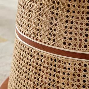 Modern round <b>Dining</b> <b>Table</b> Solid Teak Wood Frame with Rattan Wicker high quality with natural color for Indoor and <b>Outdoor</b> Use. - Product Image 5