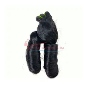 Best Supplier Natural steam bouncy curl single donor hair bouncy curl Virgin Remy Human Hair Extensions Luxury Style