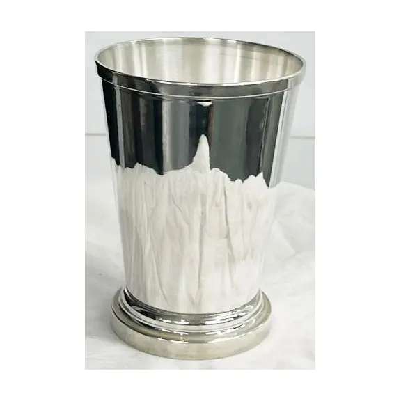 100% DIRECT MANUFACTURER SILVER AND COPPER PLATED BRASS MOJITO JULEP CUP MINT JULEP CUPS SILVER JULEP CUPS FROM INDIA