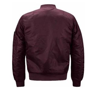 Veste bomber pour homme en gros à prix avantageux, couleur unie, nylon polyester, fermeture éclair sur le devant - Product Image 2