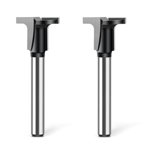 Coupeur de rainurage de panneau en cristal de carbone Outil de coupe à fond plat en carbure et à fente en T dédié aux machines de coupe de bord - Product Image 1