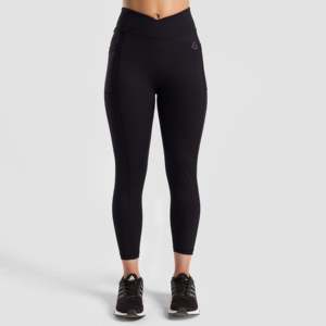 Leggings décontractés sans couture en spandex et nylon, taille haute, noirs, avec motif, taille XL et 3XL, pour la saison hivernale, modèle Glide 2.0 - Product Image 2