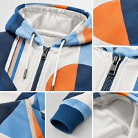 Sweat-shirts à capuche entièrement zippés personnalisés avec logo pour les équipes et les événements