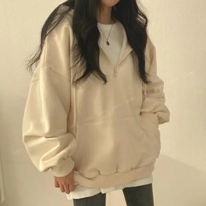 Novedad de Invierno: Sudaderas con Capucha Finas de Punto, Holgadas, Lisas, Sencillas, Casuales, Estilo Urbano, Tendencia de Moda, Ropa de Mujer - Product Image 4