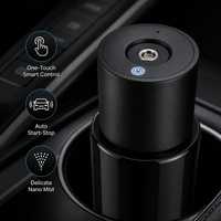 Diffuseur d'arômes intelligent pour voiture, design minimaliste, grande capacité de réservoir d'huile, brume nano ultrasonique, démarrage et arrêt automatiques pour la maison