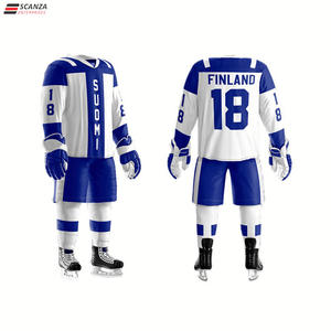 Vente en gros d'uniformes de hockey sur glace unisexe de haute qualité, nouveaux ensembles personnalisés de grande taille pour hommes, shorts techniques d'impression pour votre équipe - Product Image 3