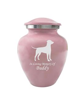 Pink Pet Cremation <b>Urns</b>, <b>Urn</b> <b>for</b> Cats, <b>Dogs</b>, Artwork Cremation <b>Urn</b>, <b>Ash</b> <b>Urns</b> with Personalized Engraving (<b>Dog</b>) - Product Image 1