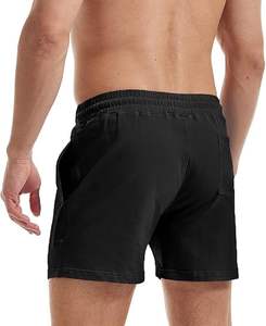 Pantalones cortos de gimnasio de algodón 100% de peso pesado al por mayor pantalones cortos deportivos de lana de rizo francés transpirables para hombres High Street Solid para - Product Image 5