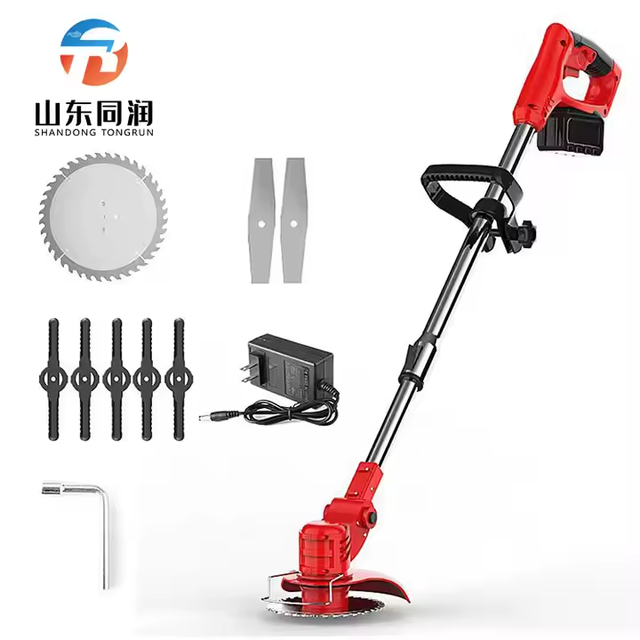 Electric Motor Lawn Trimmer 21V Cordless Brush Cutter for Easy Portable Grass Cutting and Outdoor Garden Work