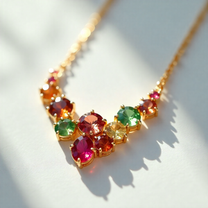 925จี้อัญมณีธรรมชาติแบบหรูหราสำหรับผู้หญิงสร้อยคอเงินแท้สำหรับผู้หญิง - Product Image 5