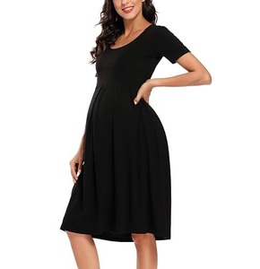 ชุดคลุมท้องสำหรับผู้หญิงเสื้อผ้าให้นมบุตรเสื้อยืดระบายอากาศได้ดี - Product Image 1