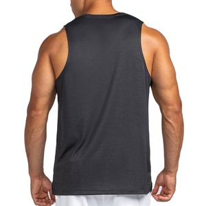 Camiseta sin mangas de moda urbana para hombre, con corte, de secado rápido, antiencogimiento, para gimnasio, entrenamiento, jersey, corte largo, ideal para verano. - Product Image 3