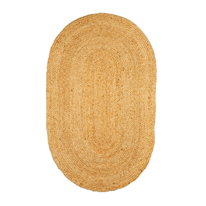 Premium Modern Jute Oval Rug Eco-Friendly Handmade Lightweight Non-Slip Natural Texture Fade-Resistant Finish Elegant Decor - Product Image 2