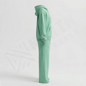 Conjuntos Deportivos de Felpa de Algodón Ligeros de Diseño Personalizado de Alta Calidad para Mujer, Precios al por Mayor, para Gimnasio, Atletismo, Correr y Trotar - Product Image 3