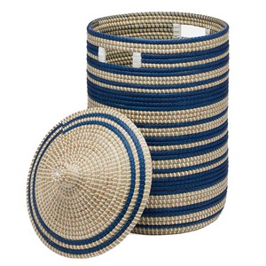 Contenedor de Pasto Marino con Tapa Cónica, Caja de Almacenamiento Hecha a Mano, Ecológica, Decoración Natural para el Hogar, Venta al por Mayor desde Vietnam - Product Image 2