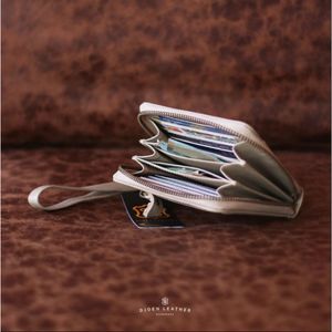 Cartera de cuero de Indonesia hecha a mano para mujer diseño de grano completo Premium con bolsillo para monedas y organizador de tarjetero - Product Image 3