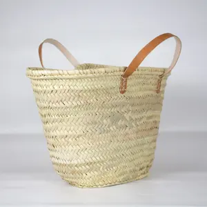 Bolso con cesta de cuero Ir a la playa Logotipo personalizado aceptable OEM en fábrica de Vietnam Artesanía hecha a mano HNH - Product Image 3