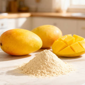 Poudre d'extrait de mangue Carabao mûre séchée par pulvérisation |   Poudre de mangue naturelle des Philippines |   Produit de qualité alimentaire, OEM, marque privée, emballage de 5 kg - Product Image 4