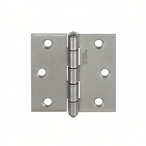 VORMANN 75mm Wide 1.75mm Thick Stainless Steel V2A <b>Square</b>-<b>Edged</b> Hinge Cabinet Organizer Pack Size 12 - Product Image 3