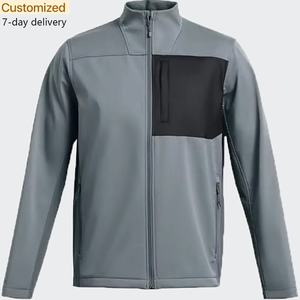 Veste Softshell pour homme sur mesure en gros, veste confortable coupe-vent respirante, vêtements pour homme pour le sport - Product Image 6