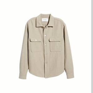 Custom Design High Quality <b>Men</b> Snap Button <b>Chore</b> <b>Jacket</b> Lightweight Stretchy Cotton Shirt <b>Jacket</b> - Product Image 5