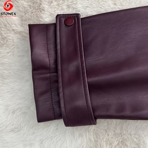 แจ็คเก็ตหนังผู้หญิงคุณภาพสูงสำหรับฤดูหนาว ระบายอากาศ กันน้ำ กันลม MOQ ต่ำ สินค้ามาใหม่ - Product Image 5