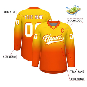 Uniformes de hockey de poliéster transpirable de alta calidad, nuevo diseño personalizado, camisetas con nombre de equipo, ropa de hockey sobre hielo hecha a medida - Product Image 3