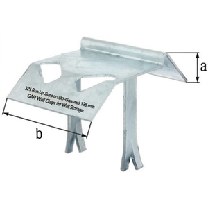 Supports de fixation murale 321 Run-Up en acier galvanisé à chaud de 125 mm GAH pour rangement mural - Product Image 3