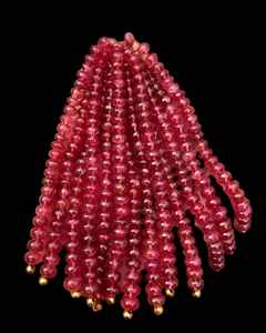 Natural Red Spinel Faceted Rondelle <b>Beads</b> 3mm 4mm 5mm Loose Gemstone Strand for Necklace <b>Bracelet</b> Jewelry <b>Making</b> Wholesale - Product Image 4