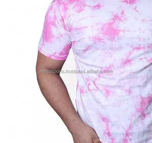 Venta al por mayor Verano Tie Dyeing Hip Hop Camisetas 100% Algodón Unisex Estilo casual para hombres Camisetas para hombres a precio mayorista - Product Image 3