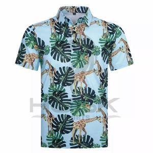 Polo de Golf con logotipo personalizado para hombre, camisa de manga corta con estampado de sublimación de poliéster - Product Image 4