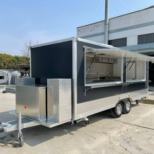 รถเทรลเลอร์อาหารแบบลากได้ใหม่สำหรับขนมขบเคี้ยวอาหารจานด่วนฮอทด็อกชิปและไอศกรีม - Product Image 1