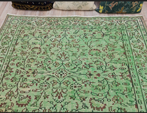 Tapis en soie noué à la main de haute qualité grande laine Oushak Style turc conception abstraite ensembles de tapis pour la maison chambre décor porte - Product Image 4