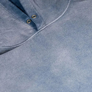 Sweat-shirts à capuche de haute qualité, couleur gris, logo personnalisé imprimé à l'écran, coupe ample, pour hommes adultes. - Product Image 5