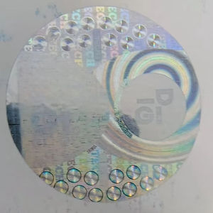 Etiquetas Adhesivas Redondas Holográficas de Color Plateado - Etiqueta Digitech - Product Image 1