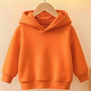 Logo personnalisé Toddler Boys Sweatshirts 100% coton enfants Sweat couleur unie pull surdimensionné pour la saison d'hiver - Product Image 1