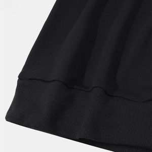 Pulls à capuche personnalisés de luxe de haute qualité en gros – Coton mélangé lourd peigné pour l'hiver, coupe décontractée, couleur unie - Product Image 3