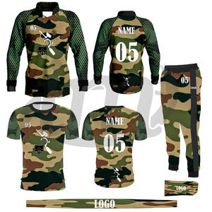 Nouvelle fabrication combinant qualité tendance, prix bas, personnalisation complète, offre de vêtements de paintball en coton/polyester sublimé pour hommes - Product Image 2