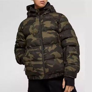 2025 OEM personnalisé hommes Camo tactique rembourré bulle vers le bas doudoune avec boucles de pouce hiver Jacker pour unisexe - Product Image 2
